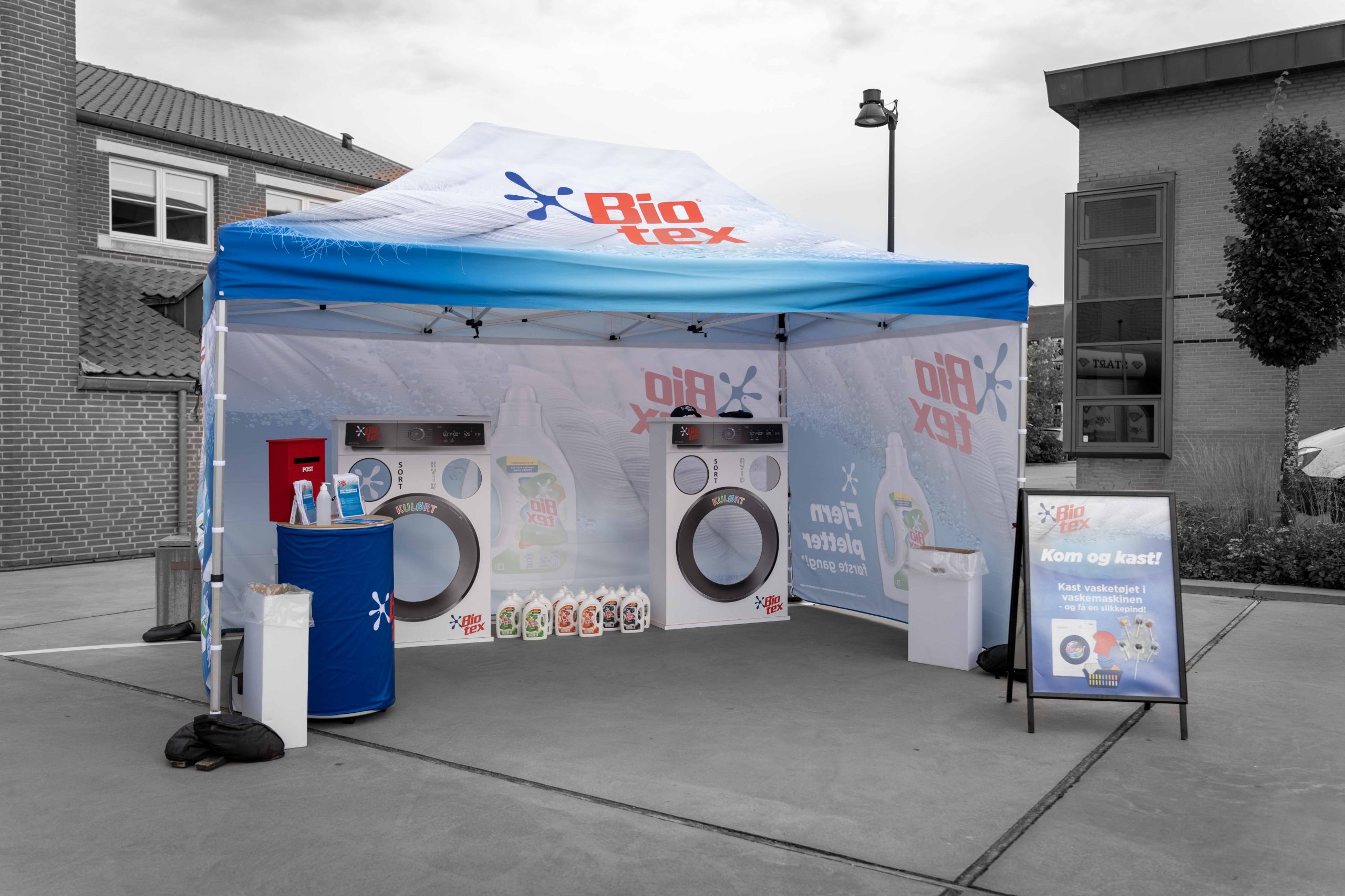 Biotex-telt til Hero Run i Billund 2025